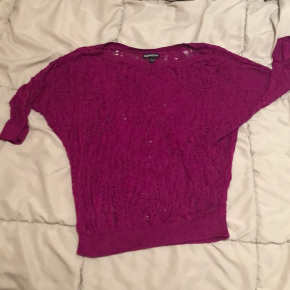 fuschia sweater